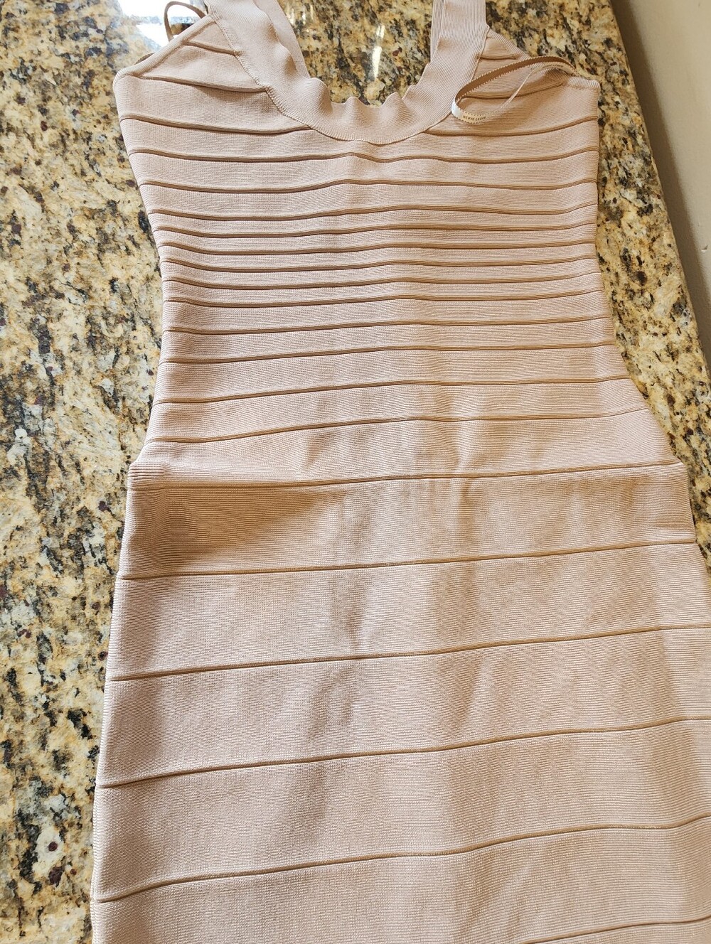Herve Leger Blush Pink Bandage Mini Dress